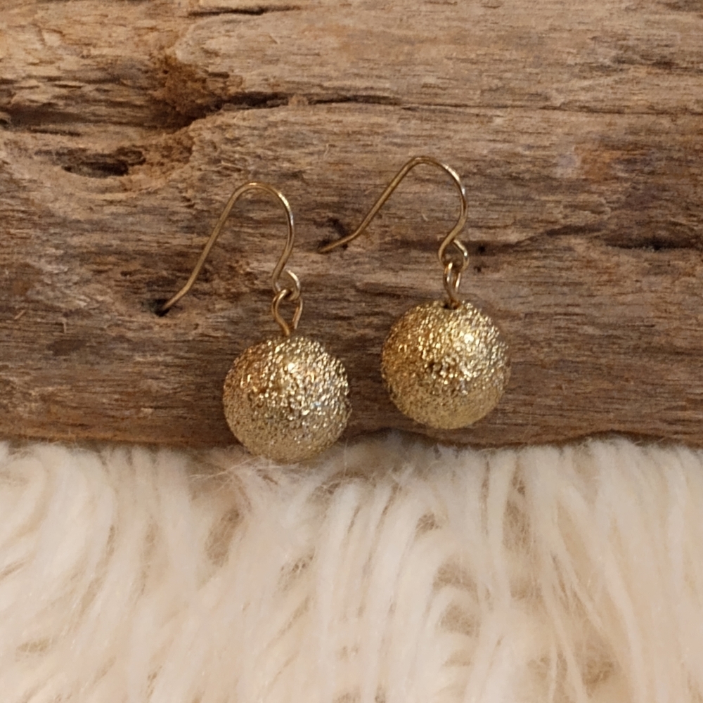 Earrings Dangle Ball Fashion Gold Colored